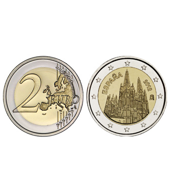 2 Euros Castelo de Burgos Espanha 2012