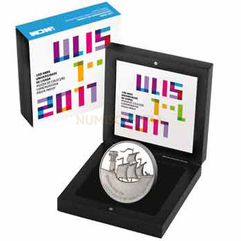 Moeda 2,5€ Comemorativa Centenário da Universidade de Lisboa 2012 Prata Proof