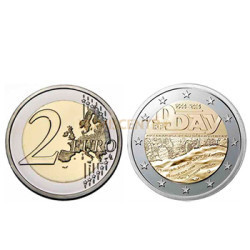 2 Euros Desembarque Normandia França 