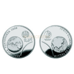 Moeda 2,5€ Jogos Olímpicos de Pequim 2008 Cuproníquel