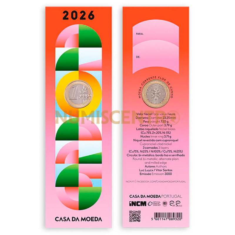Moeda Comemoração Portugal 2026