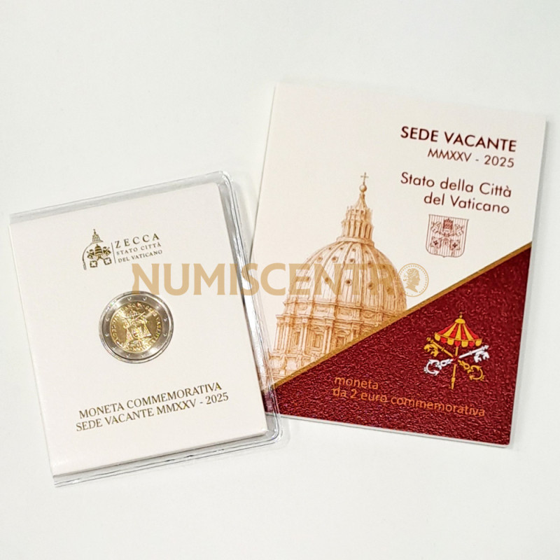 Moeda 2 Euros Sede Vacante Vaticano 2025