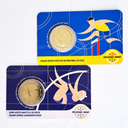 Moeda 2 Euro 100 Anos do Atletismo Finlândia 2025 Coincard