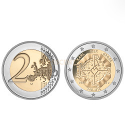 Moeda 2 Euro 1275 Aniversário Carlos Magno Alemanha 2023 A
