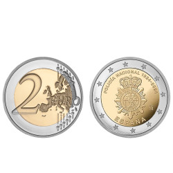 Moeda 2 Euro 200 Anos Policia Nacional Espanha 2024
