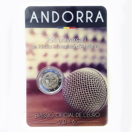 Moeda 2 Euros Andorra 2016 
