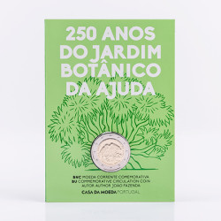 Moeda 2 Euro 250 Anos Jardim Botânico BNC Portugal 2018