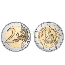 Moeda 2 Euro 40º Aniversário do Prémio Carlos Magno ao Povo do Luxemburgo 2026