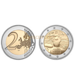 Moeda 2 Euro 400 Anos da Marinha Francesa França 2026