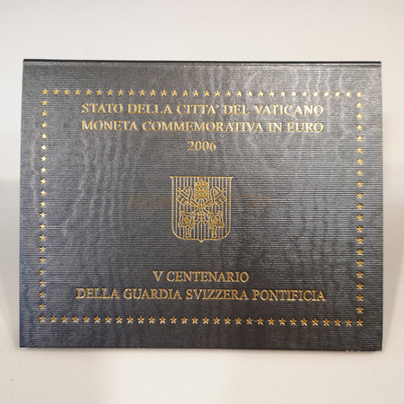 Moeda 2 Euros 5 Centenário da Guarda Suiça Pontificia Vaticano 2006