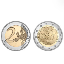 Moeda 2 Euros 60 Anos Banco do Chipre 2023
