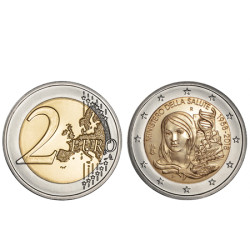 Moeda 2 Euros 60 Anos Ministério da Saúde de Itália 2018