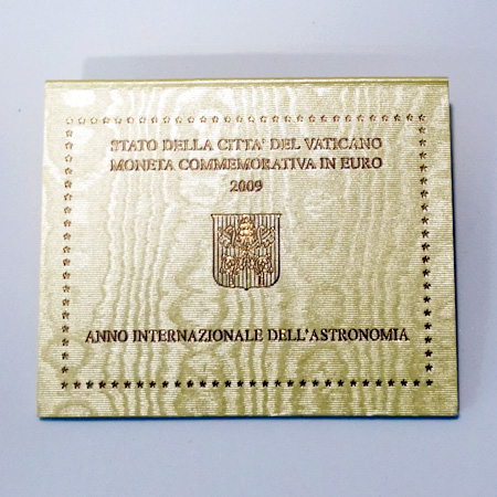 Moeda 2 Euros Ano Internacional da Astronomia Vaticano 2009