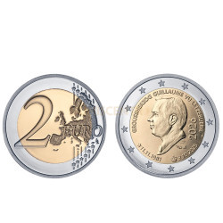 Moeda 2 Euro Ascenção ao Trono Grão-Duque Guilherme e Comemoração de 45º Aniversário Luxemburgo 2026