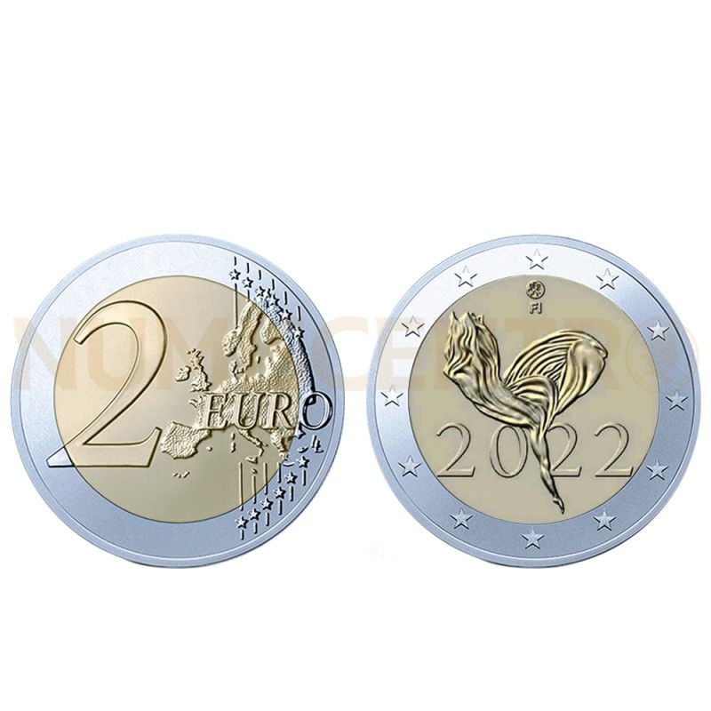 Moeda 2 Euro Ballet Nacional Finlândia 2022