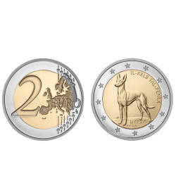 Moeda 2 Euros Cão do Faraó Malta 2026 UNC Moeda Retirada de Rolo