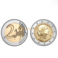 Moeda 2 Euros Centenário do Nascimento Maria Callas Grécia 2023