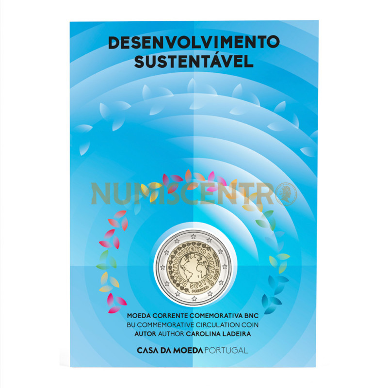 Moeda 2 Euros Desenvolvimento Sustentável Portugal 2025 BNC