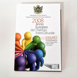 Moeda 2 Euro Diálogo Intercultural San Marino 2008