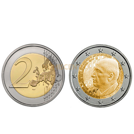 Moeda 2 Euros Dimitri Mitropoulos - Grécia 2016