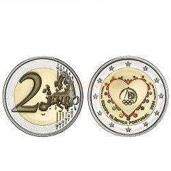 Moeda 2 Euros Equipa Olímpica Portugal 2024 Proof