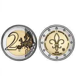 Moeda 2 Euros Escuteiros Sempre Alerta Sempre Pronto Portugal 2025 BNC