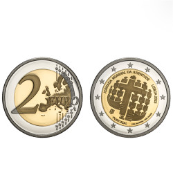 Moeda 2 Euros Jornada Mundial da Juventude Portugal 2023 Proof