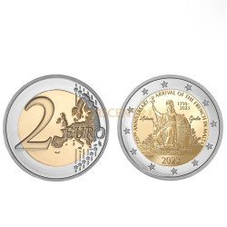 Moeda 2 Euros Napoleão Bonaparte 225 Anos Chegada dos Franceses a Malta 2023