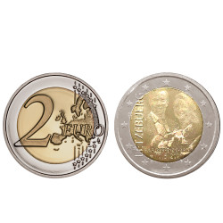 Moeda 2 Euro Nascimento Grão Duque Carlos Luxemburgo 2020 holograma