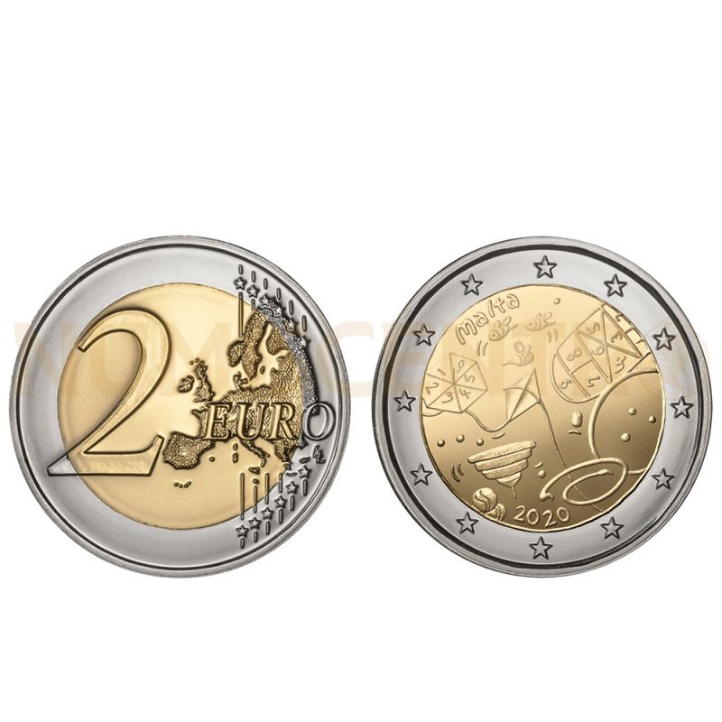 Moeda 2 Euros Os Jogos Malta 2020