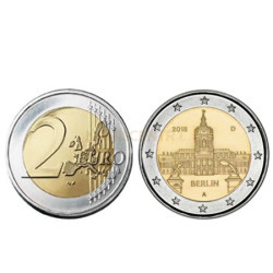 Moeda 2 Euro Palacio de Charlottenburg Berlim Alemanha 2018 A