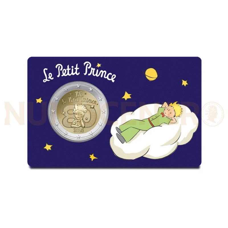 Moeda 2 Euro Pequeno Principe França 2026 Nuage