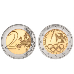 Moeda 2 Euros Portugal nos jogos Olímpicos de Tóquio Portugal 2021 BNC