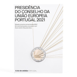 Moeda 2 Euros Presidência Portuguesa da União Europeia Portugal 2021 BNC