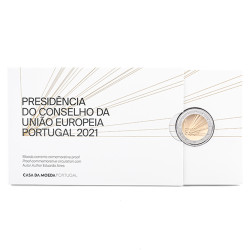 Moeda 2 Euros Presidência Portuguesa da União Europeia Portugal 2021 Proof