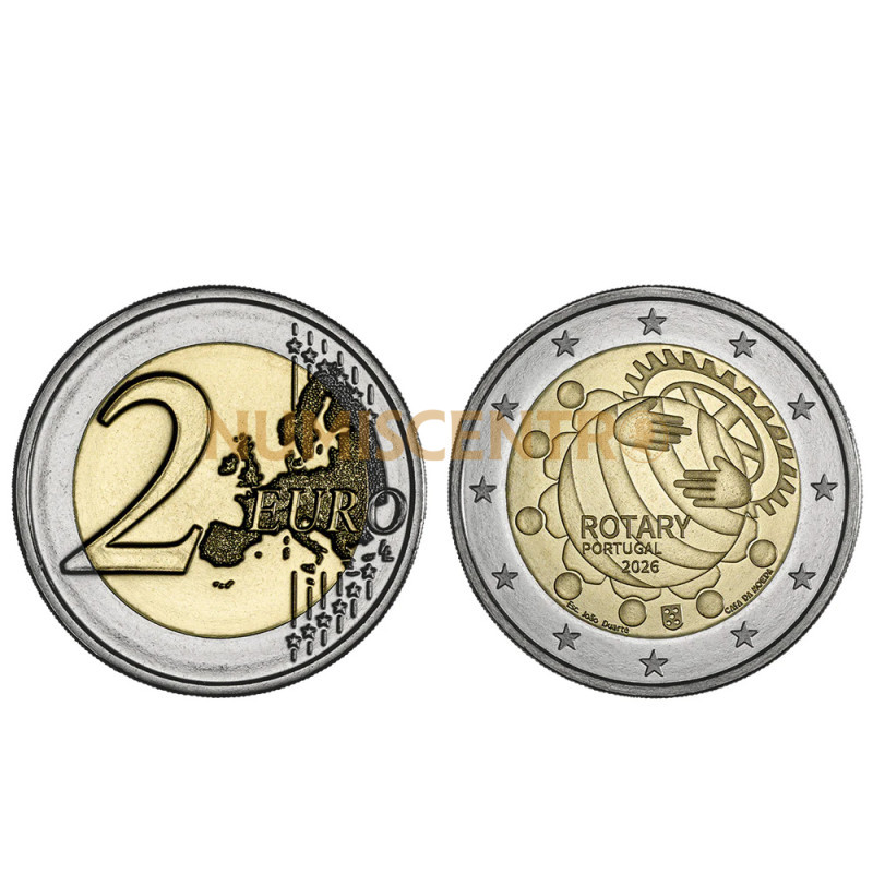 Moeda 2 Euros Rotary Portugal 2026