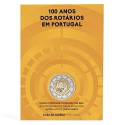 Moeda 2 Euros Rotary Portugal 2026 BNC