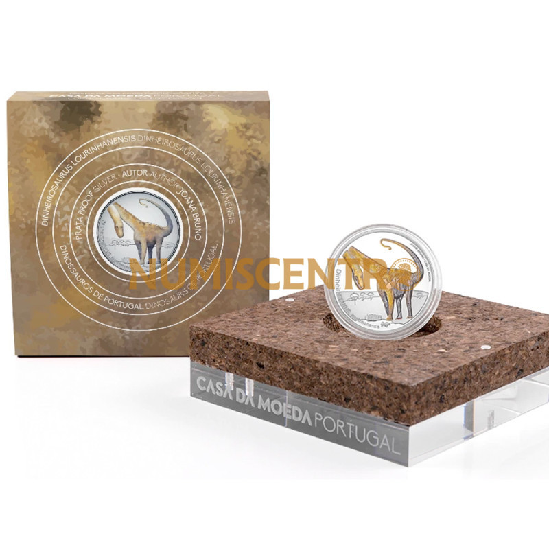 Moeda 5€ Dinheirosaurus Lourinhanensis Portugal 2021 Proof