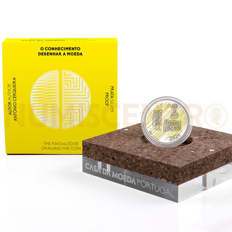 Moeda 5 Euros O Conhecimento Portugal 2024 Prata Proof