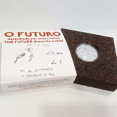 Moeda 5€ O Futuro prata proof 2017 (Colorida)