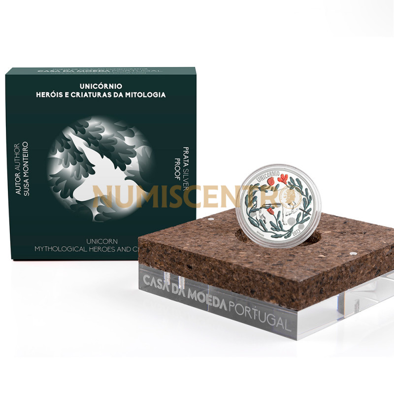 Moeda 5€ O Unicórnio Portugal 2023 Prata Proof