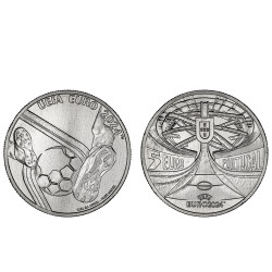 Moeda 5 Euros UEFA 2024 Portugal 2024 Cuproníquel