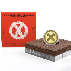 Moeda 5 Euros Xutos e Pontapés Portugal 2024 Ouro Proof