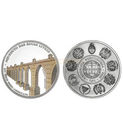 Moeda Aqueduto das Águas Livres Portugal 2026 Prata Proof
