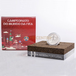 Moeda 2,5€ Campeonato do Mundo Fifa Russia 2018 Portugal Prata Proof
