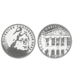 Moeda Comemorativa 2,50€ 50 Anos da Constituição de 1976 Portugal 2026 Prata Proof