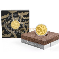 Moeda 5€ Arte da Laca Portugal 2021 Ouro Proof