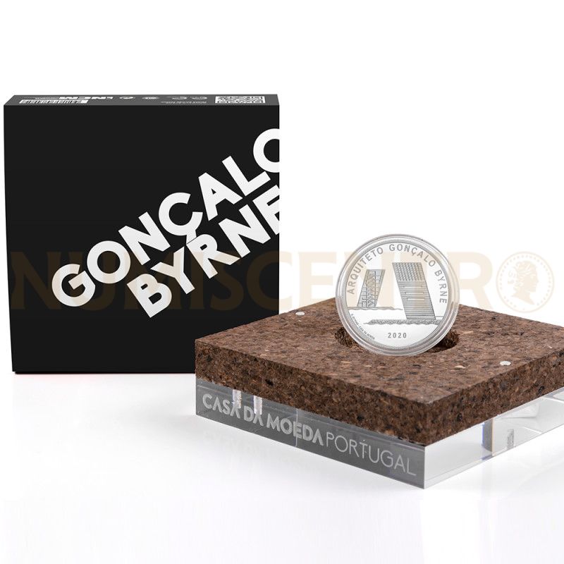 Moeda 7,5€ Comemorativa Arquitecto Gonçalo Byrne Portugal 2020 Ag Proof
