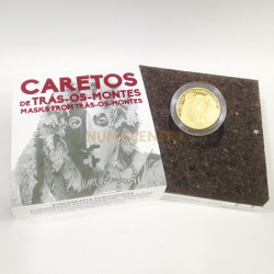 Moeda 2,5€ Os Caretos de Trás-Os-Montes Portugal 2017 Ouro Proof