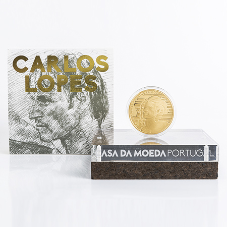 Moeda 7,5€ Carlos Lopes Portugal 2017 Ouro Proof